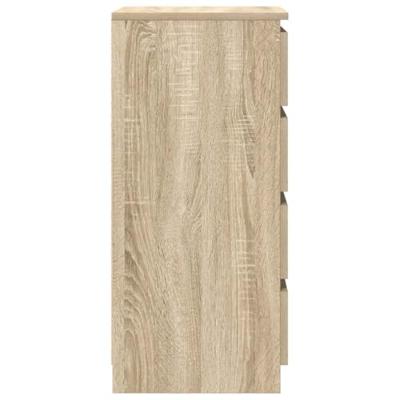 Dressoir met lades 37,5x35x99 cm spaanplaat sonoma eikenkleurig