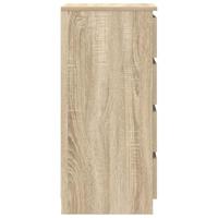 Dressoir met lades 37,5x35x99 cm spaanplaat sonoma eikenkleurig - thumbnail