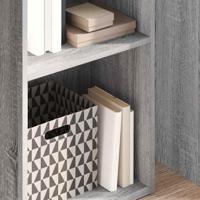 Boekenkast 40x30x152 cm bewerkt hout grijs sonoma eikenkleurig - thumbnail