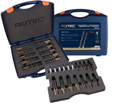 Rotec Spiraalborenset | 101 | DIN 338 | Type N | 202-dlg | ø1-13 - 900.0212K