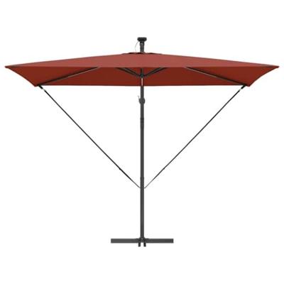 Cantilever Banana Parasol Terracotta 294 x 200 x 254 cm Cantilever Banana Parasol Terracotta 294 x 200 x 254 cm