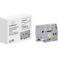 Labeltape Renkforce RF-LT-BTZe121 Compatibel vervangt Brother TZe-121 9 mm Tapekleur: Transparant Tekstkleur: Zwart 8 m - thumbnail