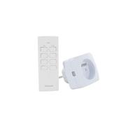Set van 2 mini-stopcontacten - CHACON - Aan/Uit - 2300 W (FR) + afstandsbediening - Wit - thumbnail