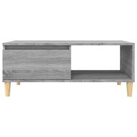 Salontafel 90x50x36,5 cm bewerkt hout grijs sonoma - thumbnail