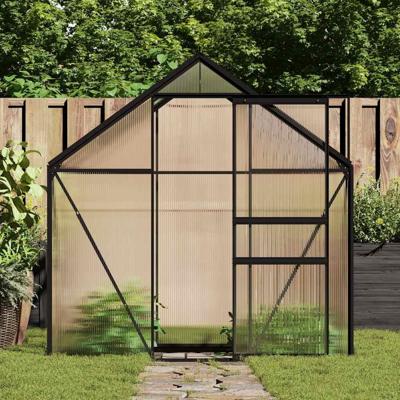 Tuinkas 2,47 m aluminium antracietkleurig