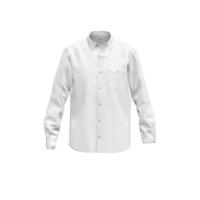 s.Oliver gestreept regular fit overhemd wit - thumbnail