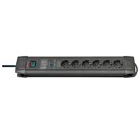 Brennenstuhl 26.000A 6-voudig 1,8m H05VV-F 3G1,5 Premium Line Overspannings Beveiliging - 1150480400 - thumbnail