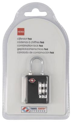 HEMA TSA cijferslot - 6.5x3