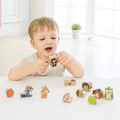 Classic World houten rijgkralen bosdieren