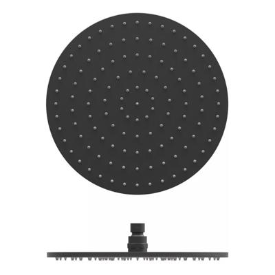 Hoofddouche Tres Plafonduitloop 30 cm Rond Mat Zwart
