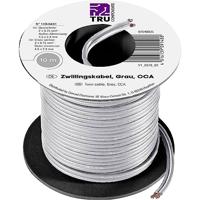 TRU COMPONENTS 93030c503 Draad 0.75 mm² Grijs 10 m - thumbnail