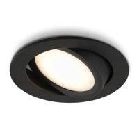 LED-inbouwspot Opaco zwart 5W dimbaar IP54 2700K - thumbnail