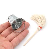 3 PC'S creatieve mini keuken tuin MOP emmer kind rol spelen speelgoed - thumbnail