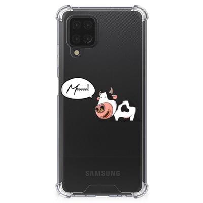 Samsung Galaxy A12 Stevig | Bumper Hoesje | Cow Samsung Galaxy A12 Stevig | Bumper Hoesje | Cow