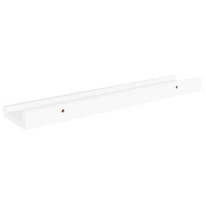 Wandschappen 4 st 40x9x3 cm wit