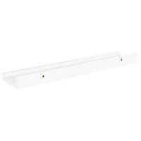 Wandschappen 4 st 40x9x3 cm wit - thumbnail