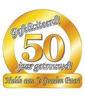 Huldeschild 50 jaar getrouwd - thumbnail