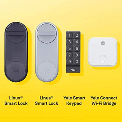 YALE SLIM TOETSENBORD - ZWART - Codetoetsenbord compatibel met Linus en zonder sleutels