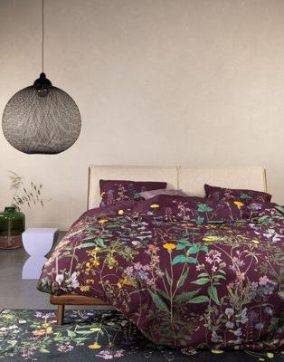 Essenza Essenza Augustina Dekbedovertrek 200x200/220 Mauve wine