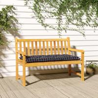 VidaXL Tuinbankkussen 180x50x7 cm oxford stof ruitpatroon zwart - thumbnail