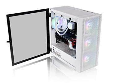 Thermaltake CA-1T9-00M6WN-01 Midi-tower PC-behuizing Wit 3 voorgeïnstalleerde LED-ventilators, LCS-compatibel, Zijvenster, Geschikt voor DIY-waterkoeling, Thermaltake CA-1T9-00M6WN-01 Midi-tower PC-behuizing Wit 3 voorgeïnstalleerde LED-ventilators, LCS-compatibel, Zijvenster, Geschikt voor DIY-waterkoeling,