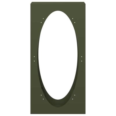 Brandhoutrek 50x23x100 cm koudgewalst staal olijfgroen