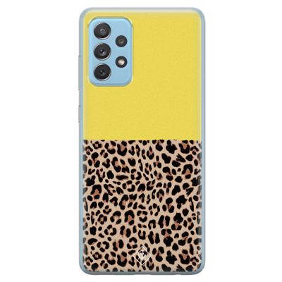 Samsung Galaxy A52 (5G) siliconen hoesje - Luipaard geel Samsung Galaxy A52 (5G) siliconen hoesje - Luipaard geel