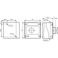 BACO 224210 LBX10110 Druktoets In behuizing Groen Druk-ontgrendeling 1 stuk(s) - thumbnail