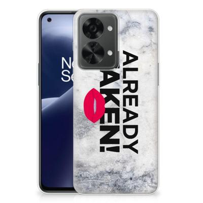 OnePlus Nord 2T | Siliconen hoesje | met naam Already Taken White