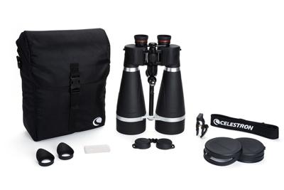Celestron 72031 SkyMaster 20x80mm waterdichte Porro Prismaverrekijker met rubber gewapende bescherming, multi gecoate lens, BaK-4 prismaglas en luxe draaghoes, Zwart