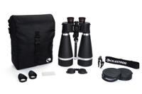 Celestron 72031 SkyMaster 20x80mm waterdichte Porro Prismaverrekijker met rubber gewapende bescherming, multi gecoate lens, BaK-4 prismaglas en luxe draaghoes, Zwart - thumbnail