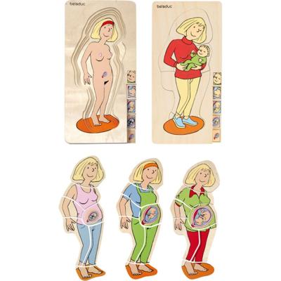 Beleduc houten lagenpuzzel zwangerschap Beleduc houten lagenpuzzel zwangerschap