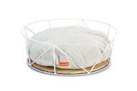 Beeztees Kattenmand Kipu S 40x40x16 cm metaal wit - thumbnail