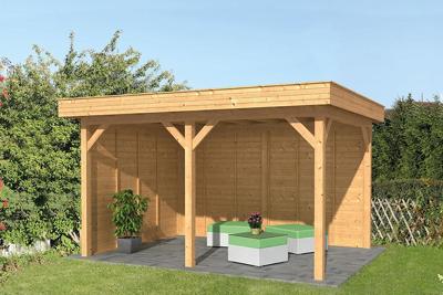 Tuindeco Oslo L Overkapping type 2 478x380 cm Lariks/Douglashout blank- Plat dak- Onbehandeld lariks Douglas hout- Tuindeco Tuindeco Oslo L Overkapping type 2 478x380 cm Lariks/Douglashout blank- Plat dak- Onbehandeld lariks Douglas hout- Tuindeco