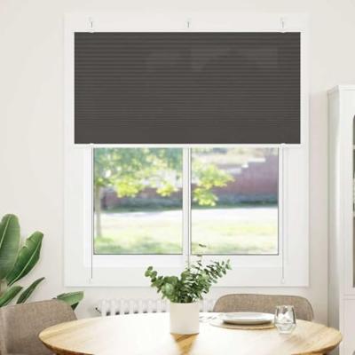 Pliss rolgordijn 120x100cm stofbreedte 119,4cm polyester zwart - thumbnail
