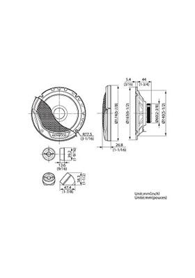 Kenwood KFC-E170P 2-weg inbouwluidsprekerset 300 W Inhoud: 1 paar