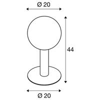 SLV 1002000 GLOO PURE 44 Staande LED-buitenlamp E27 23 W Antraciet - thumbnail