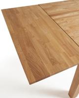 Kave Home uitschuifbare eettafel 'Isbel' eiken naturel, 120-200 x 75cm - thumbnail