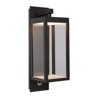 Lucide CLAIRETTE - Wandlamp Binnen/Buiten - LED - 1x13W 3000K - IP54 - Beweging & dag/nacht sensor - Antraciet - thumbnail