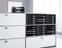 HAN Schubladenbox 1401-11 Ladebox Lichtgrijs DIN A4 Aantal lades: 5 - thumbnail