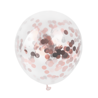 Rosé Confetti Ballonnen (10 stuks / 30 CM) - thumbnail