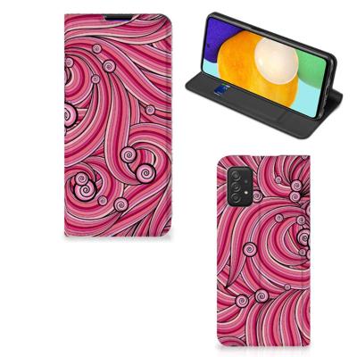 Samsung Galaxy A03s | Bookcase | Swirl Pink Samsung Galaxy A03s | Bookcase | Swirl Pink