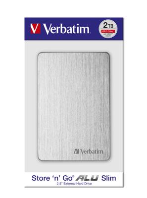 Verbatim Stor n Go 1 TB Externe harde schijf (2,5 inch) USB-A 3.2 Gen 1 Zilver 53663