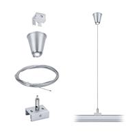 Paulmann 12V-kabelsysteemcomponenten Plafondbevestiging Zilver 95583 ProRail3 Steel Wire Suspension - thumbnail