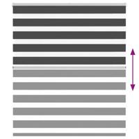 VidaXL Zebra rolgordijn 120x100 cm stofbreedte 115,9 cm zwart - thumbnail