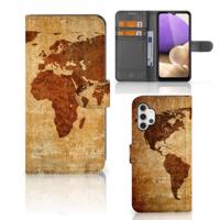 Samsung Galaxy A32 4G | Flip Cover | Wereldkaart - thumbnail