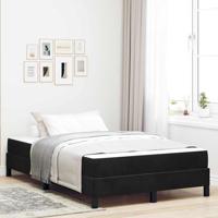 Boxspringbed met matras Zwart 120 x 210 cm Stof - thumbnail