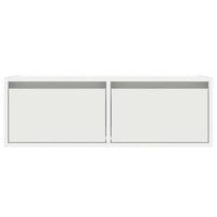 Tv-meubel met LED-verlichting 75x35,5x25 cm wit - thumbnail