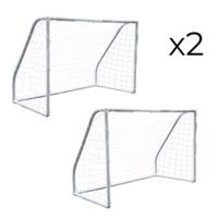 Set van 2 voetbaldoelen Ociotrends 180 x 91 x 120 cm - thumbnail