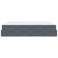 Bedframe Donkergrijs 180 x 200 cm Fluweel - thumbnail